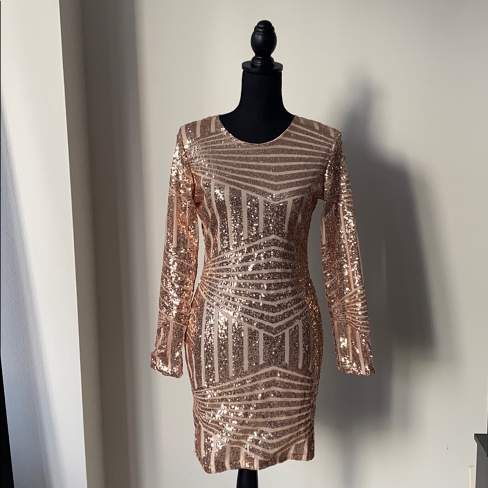 Rose Gold Sequence Dress